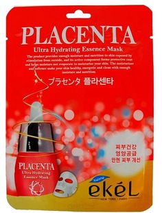 Domix, Placenta Ultra Hydrating Essense Mask Маска тканевая с экстрактом плаценты, 25 гр Ekel