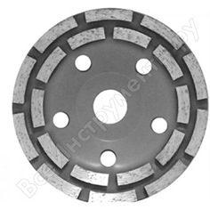 Сегментированная двухрядная шлифовальная чашка алмазная Almarez