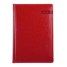Ежедневник датированный Hatber на 2021 176 л А6 Sarif Image красный