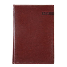 Ежедневник датированный Hatber на 2021 176 л А5 Sarif Image коричневый