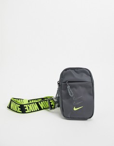 Темно-серая сумка через плечо Nike Advance-Серый