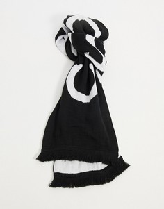 Oversized-шарф с принтом Consigned-Черный цвет Fenton