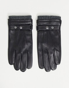 Перчатки из натуральной кожи Paul Costelloe-Черный цвет