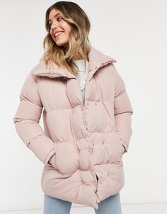Дутое пальто Threadbare Dorata-Розовый цвет