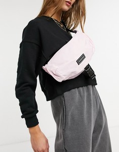 Светло-розовая сумка-кошелек на пояс с застежкой-зажимом спереди Consigned-Розовый цвет
