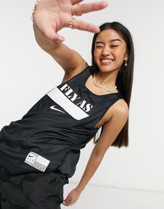 Черная майка с логотипом Nike Basketball-Черный цвет