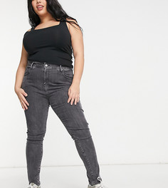 Черные выбеленные облегающие джинсы с завышенной талией Levis 721-Черный цвет Levi's Plus