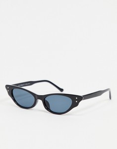 Черные солнцезащитные очки "кошачий глаз" AJ Morgan-Черный цвет