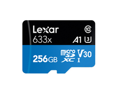 Карта памяти 256Gb - Lexar High-Performance microSDXC UHS-I LSDMI256BB633A