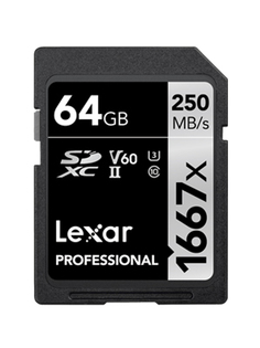 Карта памяти 64Gb - Lexar Professional SDXC UHS-II LSD64GCB1667