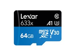 Карта памяти 64Gb - Lexar High-Performance microSDXC UHS-I LSDMI64GBB633A
