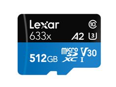 Карта памяти 512Gb - Lexar High-Performance microSDXC UHS-I LSDMI512BB633A