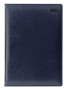 Ежедневник Letts Global Deluxe A5 натуральная кожа Blue 822929