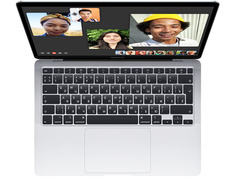 Ноутбук APPLE MacBook Air 13 (2020) Silver MGNA3RU/A (Apple M1/8192Mb/512Gb SSD/Wi-Fi/Bluetooth/Cam/13.3/2560x1600/Mac OS)