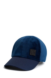 Темно-синяя велюровая кепка Bonpoint