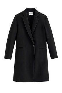 Черное шерстяное пальто Claudie Pierlot