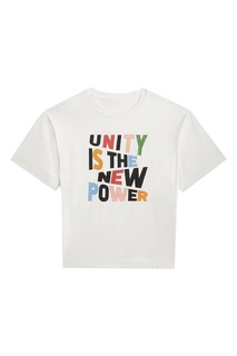 Хлопковая футболка с надписью Unity is the New Power Claudie Pierlot