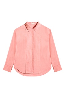 Розовая хлопковая рубашка Claudie Pierlot
