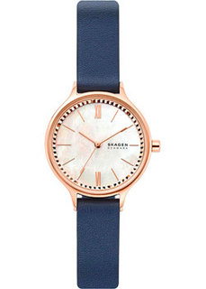Швейцарские наручные женские часы Skagen SKW2864. Коллекция Leather