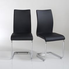 Комплект стульев newark (2 шт) (laredoute) черный 42x93x57 см.
