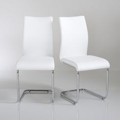 Комплект стульев newark (2 шт) (laredoute) белый 42x93x57 см.