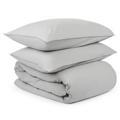 Комплект постельного белья essential (tkano) серый 150x200 см.