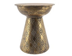 Столик приставной (glasar) золотой 33.5x38.5x33.5 см. ГЛАСАР