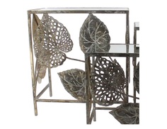 Столик с зеркальной столешницей (glasar) золотой 43.0x50.0x28.0 см. ГЛАСАР