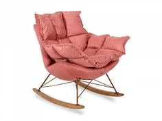 Кресло-качалка ariella (ogogo) розовый 90x102x85 см.