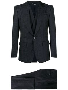 Dolce & Gabbana костюм-тройка с камуфляжным принтом