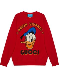 Gucci толстовка Donald Duck из коллаборации с Disney
