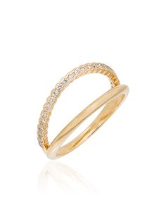 Kimai кольцо Ally из желтого золота с бриллиантами