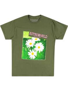 Travis Scott Astroworld футболка Green Washed