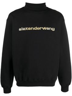 Alexander Wang джемпер с высоким воротником и логотипом