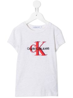 Calvin Klein Kids футболка с монограммой