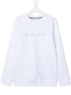 Givenchy Kids толстовка с круглым вырезом и логотипом