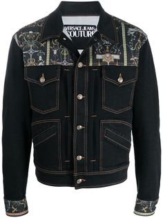 Versace Jeans Couture джинсовая куртка с принтом Barocco