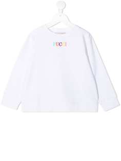 Emilio Pucci Junior футболка с длинными рукавами и логотипом