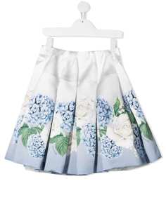 Monnalisa юбка мини с цветочным принтом