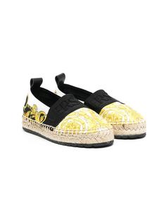 Versace Kids эспадрильи с принтом Barocco
