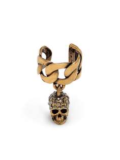 Alexander McQueen серьга-кафф с подвеской Skull