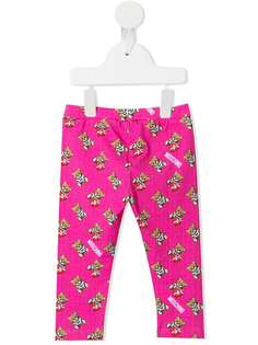 Moschino Kids легинсы с принтом Teddy Bear