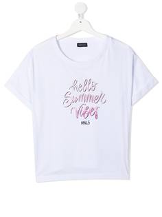 Monnalisa футболка с принтом Summer Vibes