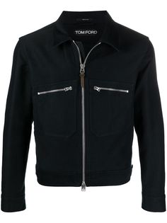 TOM FORD куртка-рубашка с карманами на молнии
