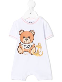 Moschino Kids короткий комбинезон с принтом