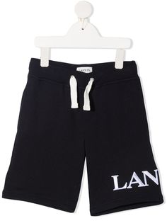 LANVIN Enfant спортивные шорты с вышитым логотипом