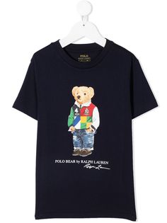 Ralph Lauren Kids футболка с короткими рукавами и принтом Teddy Bear