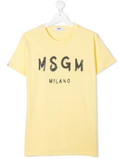 MSGM Kids футболка с логотипом