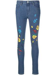 Love Moschino джинсы скинни с цветочным принтом