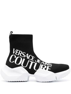 Versace Jeans Couture высокие кроссовки с логотипом